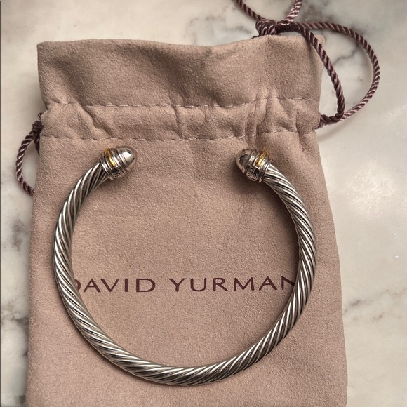 David Yurman Jewelry - David Yurman Silver and Gold Cable Bracelet
